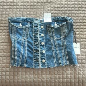 Blue Jean Corset Top